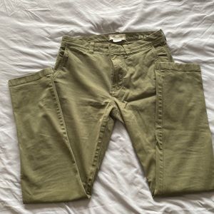 Madewell slim fit chino pants 30x32 in olive